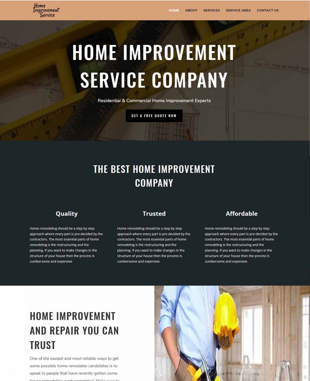home-improvement-web-designs